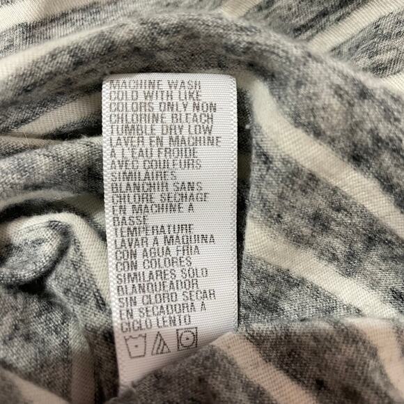 James Perse Striped Tucked Maxi Dress - Gray/White - 1 (Small) - Picture 13 of 13